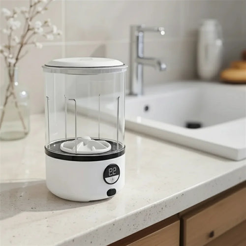 Compact Smart Spin Scrubber – Portable Laundry & Cleaning Solution