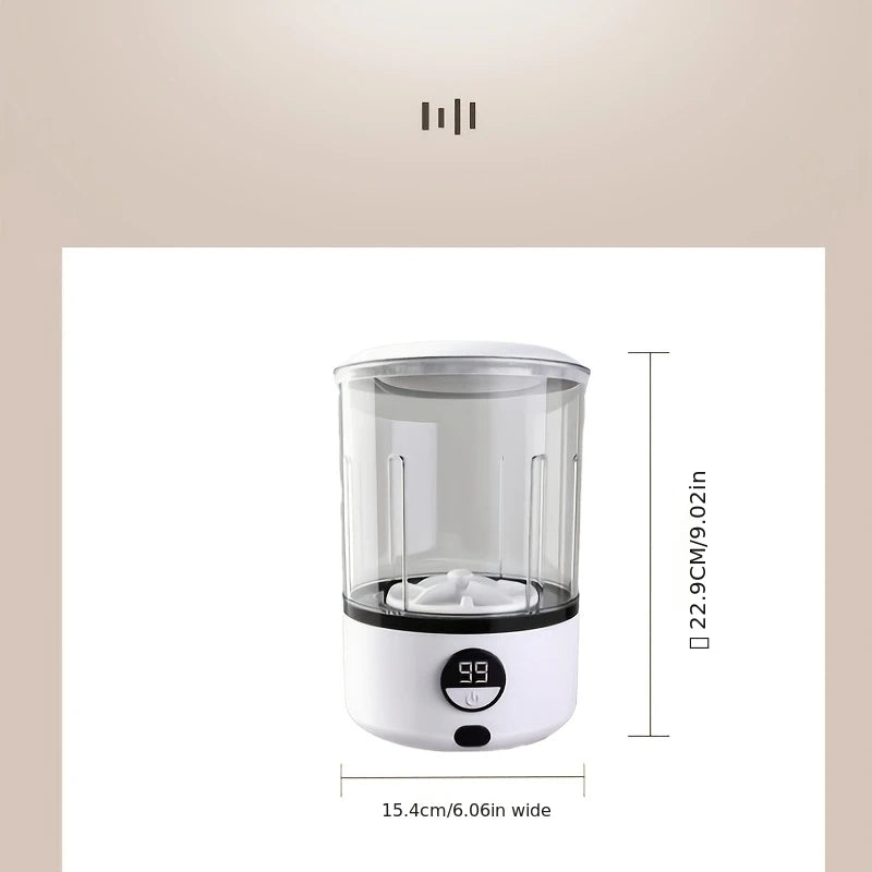 Compact Smart Spin Scrubber – Portable Laundry & Cleaning Solution